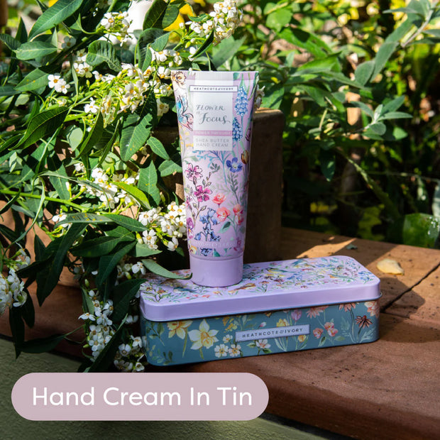 Heathcote & Ivory Flower of Focus Power Through Hand Cream in Tin, 100ml