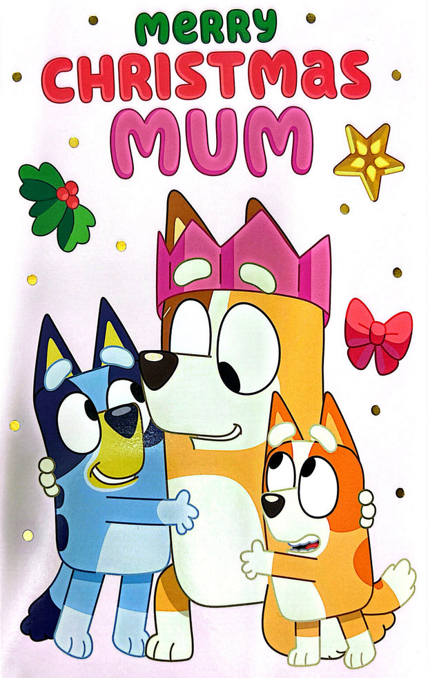 Words N Wishes Bluey Mum Christmas Card**