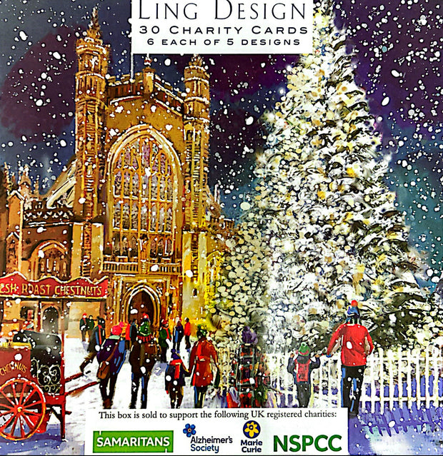 Ling Design Box of 30 Charity Christmas Card**