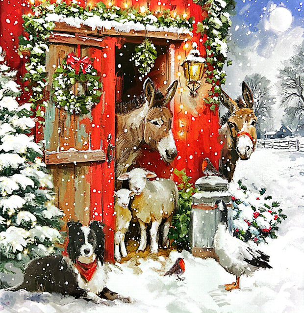 Ling Design Box of 12 Christmas Card**