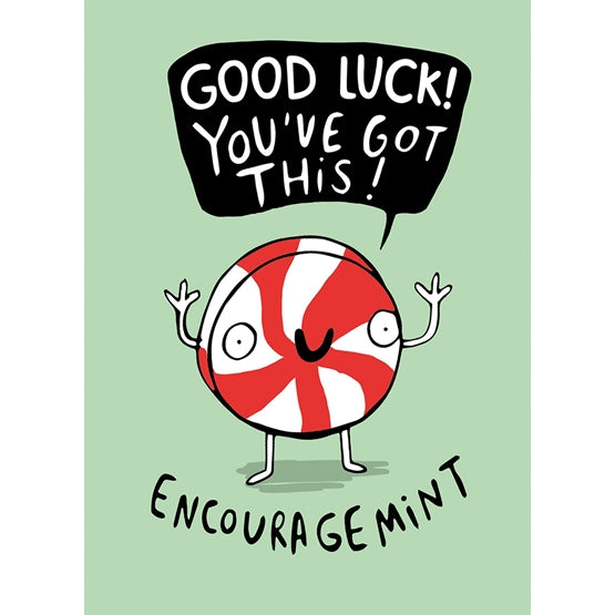 Mint Good Luck Card