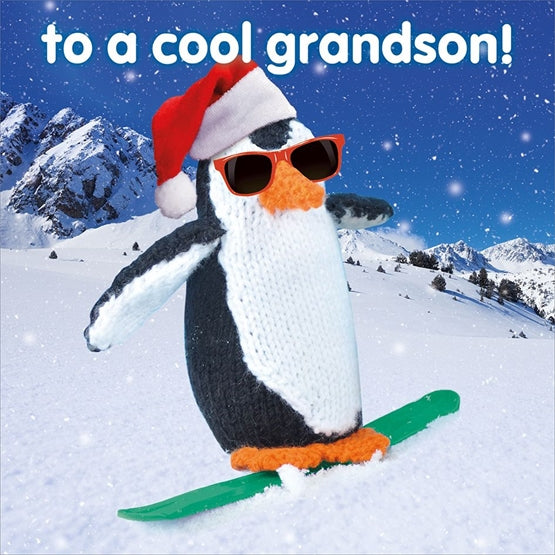 Mint Grandson Christmas Card**