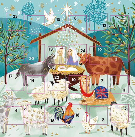 Ling Design Mini Advent Calendar Christmas Card