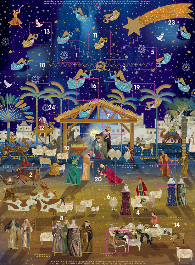 Ling Design Advent Calendar With Bible Story Christmas Card