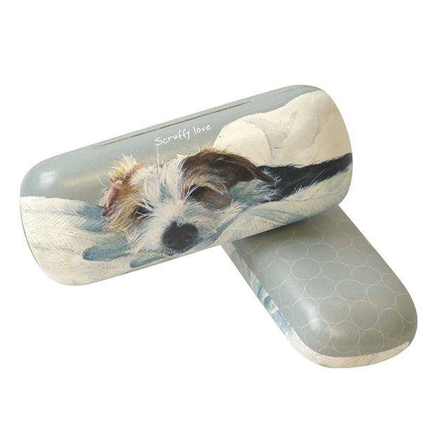 Little Dog Laughed Scruffy Love Glasses Case