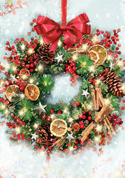 Ling Design Box of 24 Christmas Card**