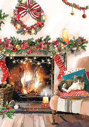 Ling Design Box of 24 Christmas Card**