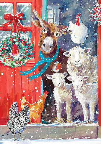 Ling Design Box of 24 Christmas Card**