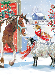 Ling Design Box of 24 Christmas Card**