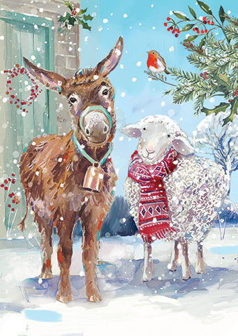 Ling Design Box of 24 Christmas Card**