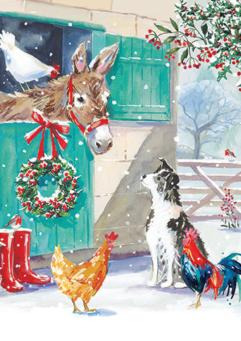 Ling Design Box of 24 Christmas Card**