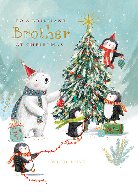 Ling Design Brother Christmas Card**
