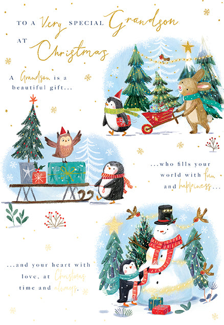Ling Design Grandson Christmas Card