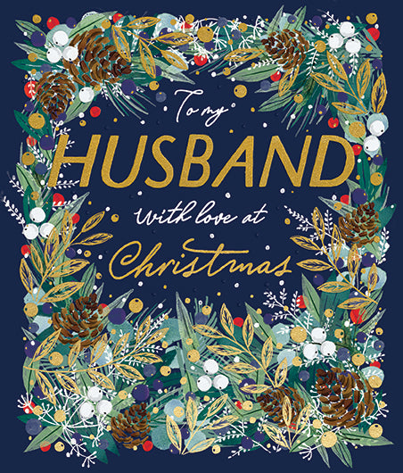 Ling Design Husband Christmas Card