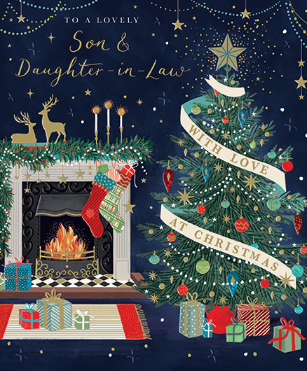 Ling Design Son & Daughter In Law Christmas Card