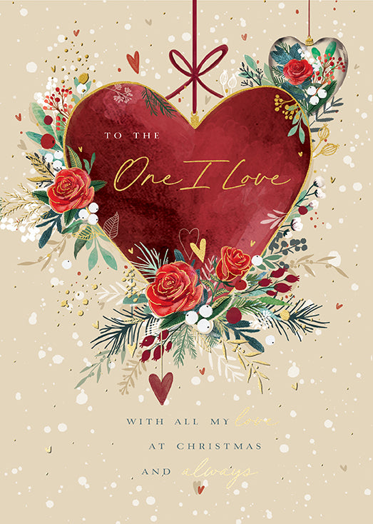 Ling Design One I Love Christmas Card
