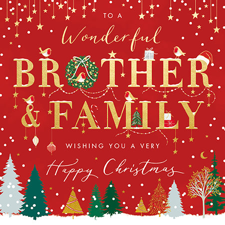 Ling Design Brother & Family Christmas Card**