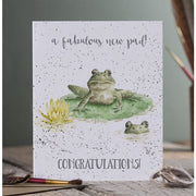 Wrendale 'New Pad' frog new home card