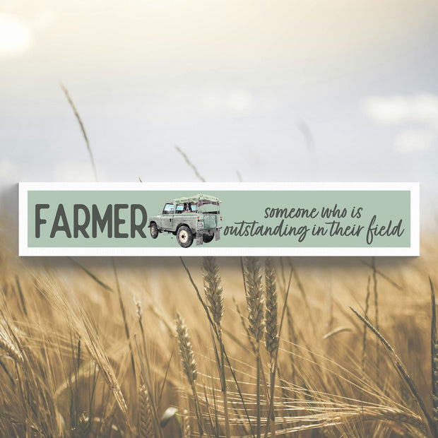 Farmer "Someone Outstanding in their Field" Plaque