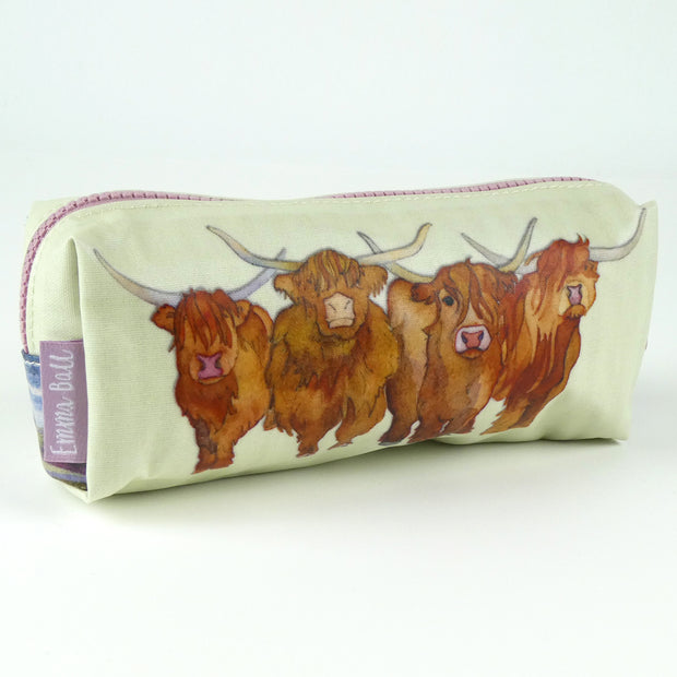Emma Ball Highland Coos Pencil Case
