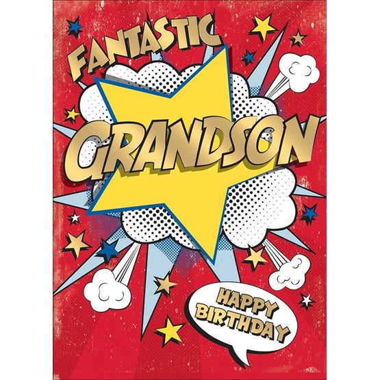 Mint Grandson Birthday Card*
