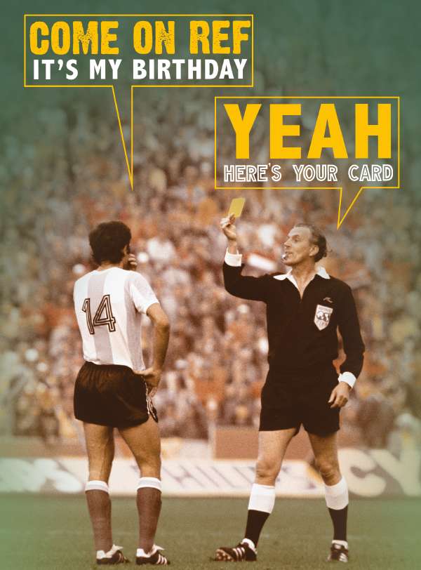 Quitting Hollywood Football Humour Card*