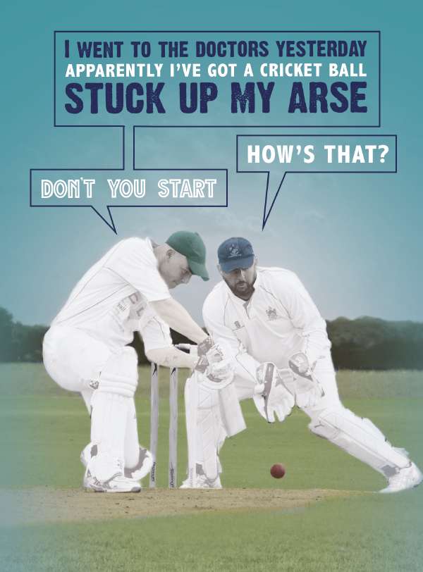 Quitting Hollywood Cricket Humour Card*