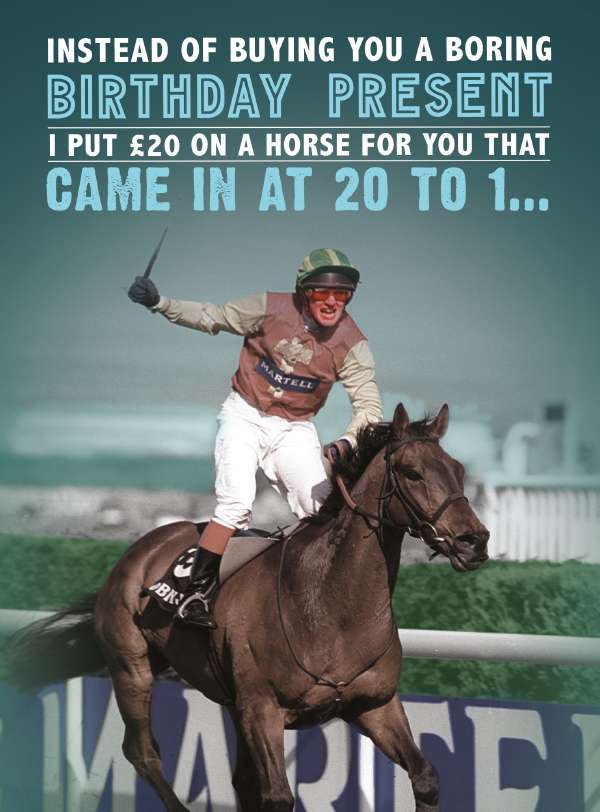 Quitting Hollywood Horse Racing Humour Card*