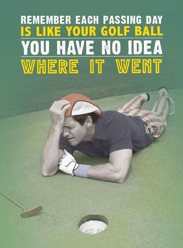 Quitting Hollywood Golf Humour Card*