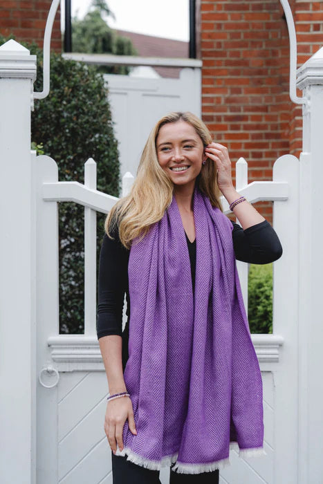 Accessories By Park Lane Purple Scarf
