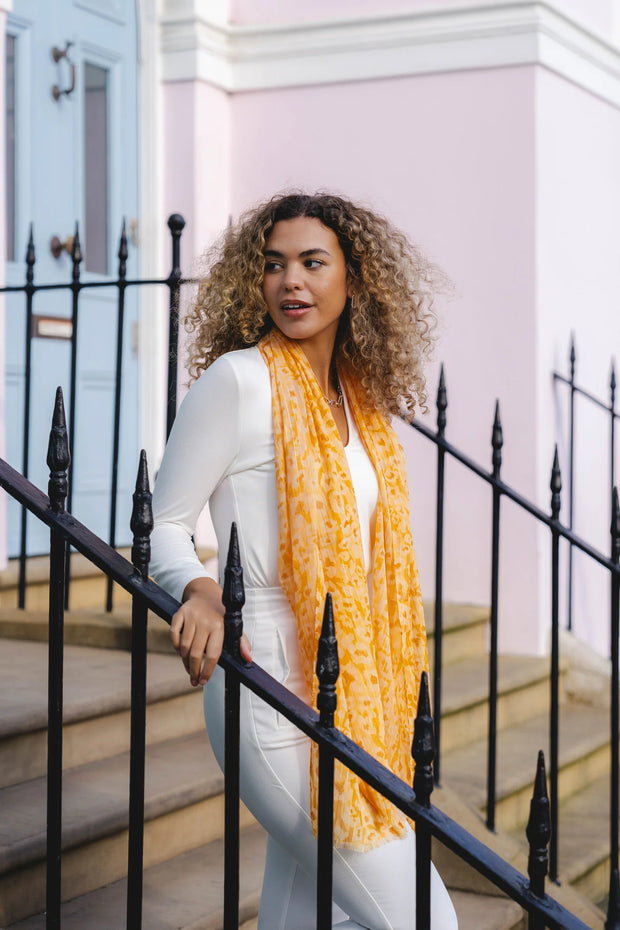 Accessories By Park Lane Orange Scarf