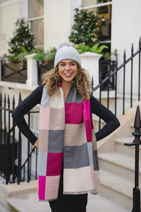 Accessories By Park Lane Pink Scarf**