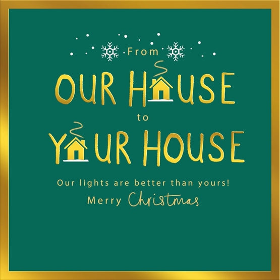 Mint Our House to Your House Christmas Card**