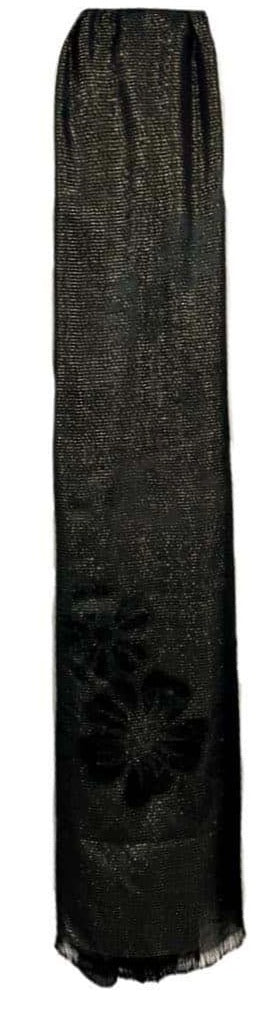 SH Black Sparkle Pashmina Scarf*