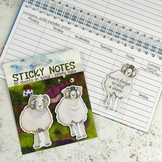 Emma Ball Felted Sheep Sticky Notes
