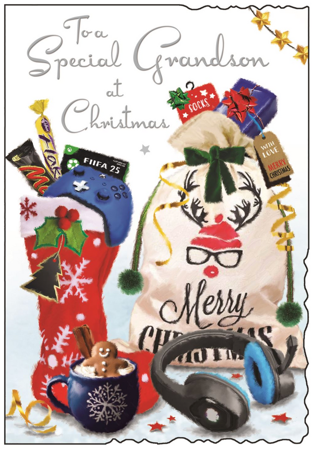 Jonny Javelin Grandson Christmas Card**