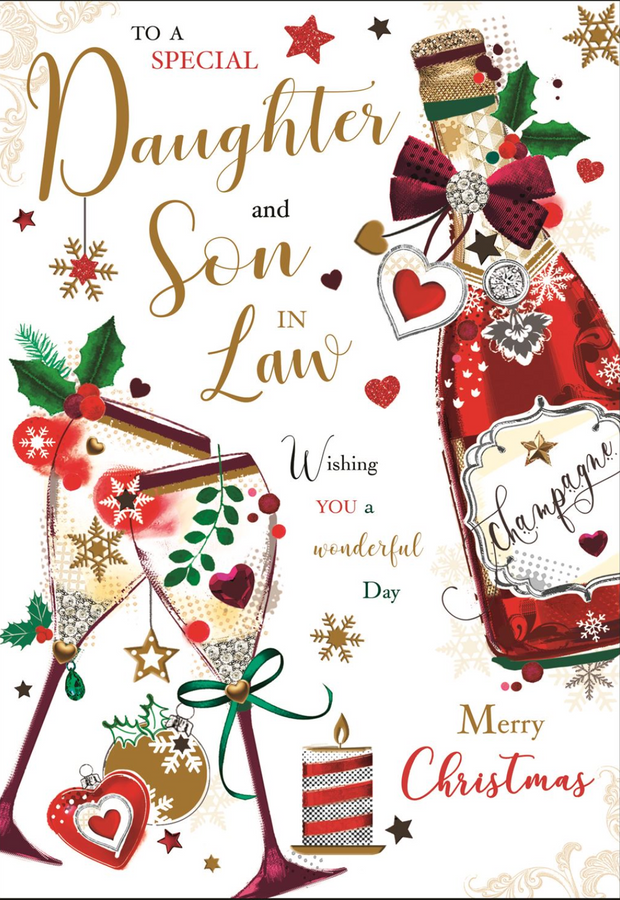 Jonny Javelin Daughter & Son in Law Christmas Card**