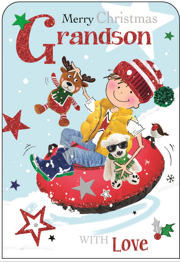 Jonny Javelin Grandson Christmas Card**
