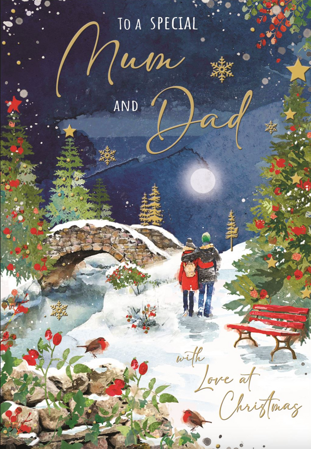 Jonny Javelin Mum & Dad Christmas Card**