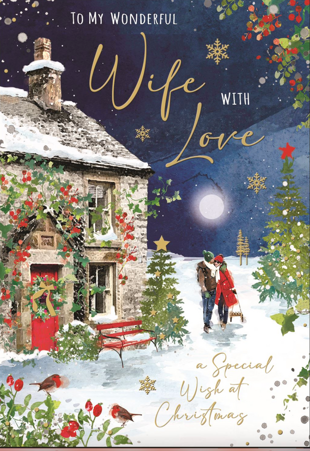 Jonny Javelin Wife Christmas Card**