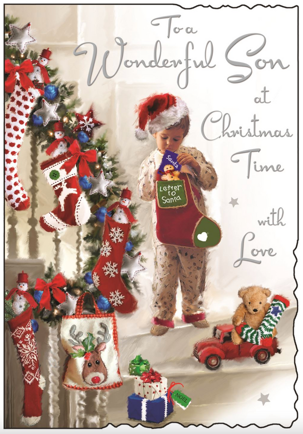 Jonny Javelin Son Christmas Card**