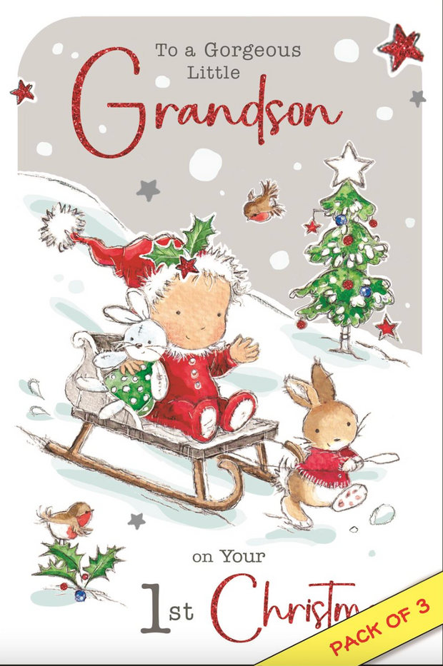 Jonny Javelin Grandson 1st Christmas Card**