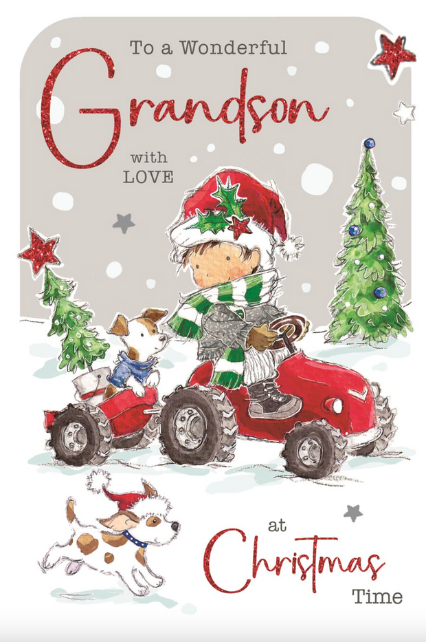 Jonny Javelin Grandson Christmas Card**