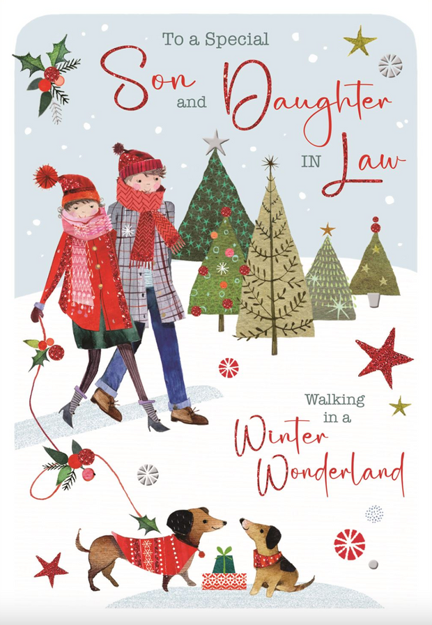 Jonny Javelin Son and Daughter in Law Christmas Card**