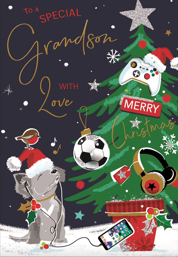 Jonny Javelin Grandson Christmas Card**