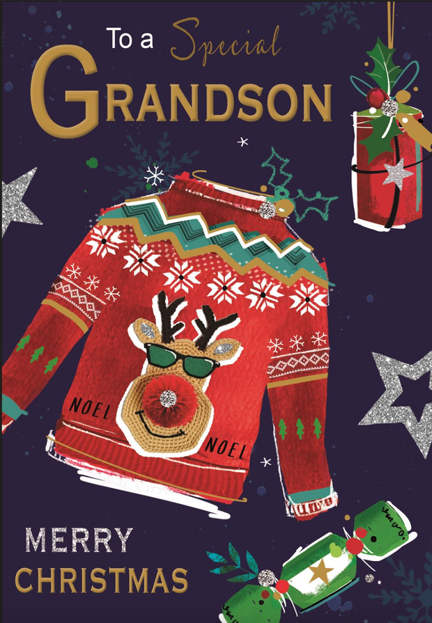 Jonny Javelin Grandson Christmas Card**