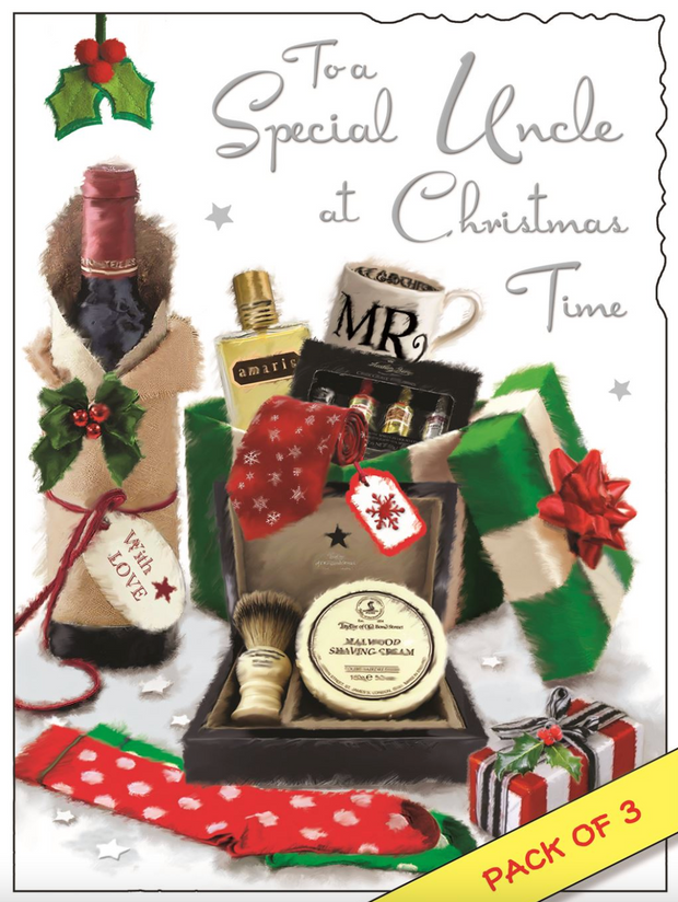 Jonny Javelin Uncle Christmas Card**
