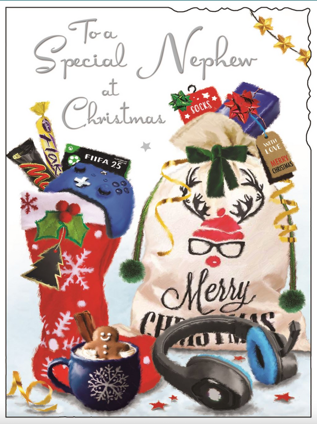 Jonny Javelin Nephew Christmas Card**
