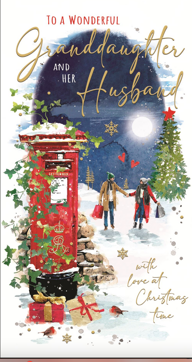 Jonny Javelin Granddaughter & her Husband Christmas Card**
