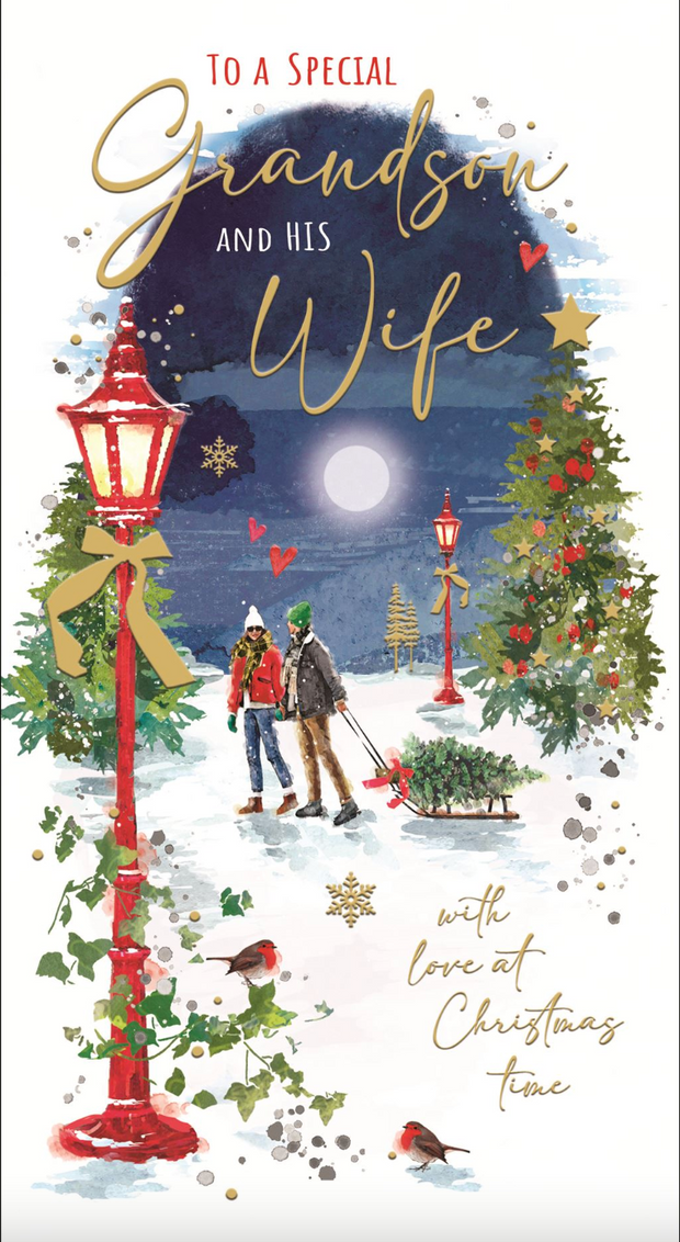 Jonny Javelin Grandson & his Wife Christmas Card**